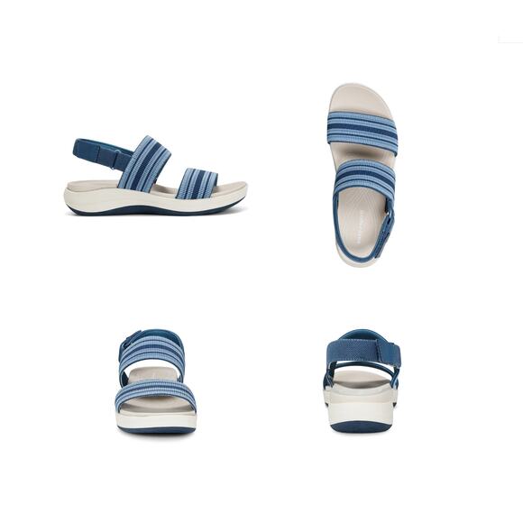 Easy Spirit Tristen Comfort Sandals - Blue - VARIOUS SIZES In WIDE & REG - Picture 3 of 6
